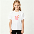 thumbnail image 2 of Cute Ice Cream Cupcake Girls Graphic Tee, Sweet Kawaii Dessert 100% Cotton Kids Short Sleeve T-Shirt 4-13Y, 2 of 5