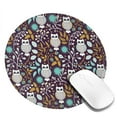 thumbnail image 2 of Disketp Forest Cute Owl Small Mouse Pad 7.9x7.9 Inches,Washable Round Mousepad for Office Laptop Computer,Non-Slip Rubber Base Mouse Pads for Wireless Mouse, 2 of 8