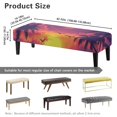 thumbnail image 7 of Whosucclay Palm Tree Seagull Sunset Print Rectangle Bench Slipcover Stretch Benches Protector Kitchen Benches Covers Removable Bench Seat Cushion Slipcovers for Dining Room, Living Room, Bedroom, 7 of 7