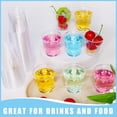 thumbnail image 4 of 3 oz Clear Disposable Plastic Cups, 100 Pack Clear Plastic Cups Tumblers, Elegant Plastic Cocktail Cups, Plastic Tumblers, Cups for Iced Coffee, Cold Beverage…, 4 of 5