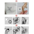 thumbnail image 4 of Gancho con forma de animal, ganchos para abrigos, llavero de pared, exquisito gancho decorativo para ropa, sombreros, batas de baño, toallas (tamaño: rinoceronte, color: oro blanco), 4 of 4