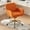 Oragnge, variant on JESTOP Furry Cute Office Chair, Modern Swivel Desk Chair with Wheels, Adjustable Makeup Vanity Chairs with Back, Upholstered Rolling Chairs for Vanity Makeup Room Study Indoor