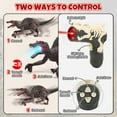 thumbnail image 5 of HopeRock Remote Control Dinosaur Toys for Boys 3-6 Years, Electronic RC Spinosaurus Robot Dinosaurs with Spray & Light & Roar, Realistic Walking T-Rex Toys Christmas Birthday Gifts for Boys 6-12., 5 of 8