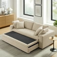 thumbnail image 6 of Modway Commix Down Filled Overstuffed Sleeper Sofa w/Throw Pillows - Light Beige, 6 of 10
