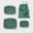 Green, variant on 4-Piece Packing Cube Set, Recycled Polyester Travel Organizers for Luggage & Suitcase Storage