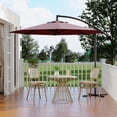 thumbnail image 3 of CazToi Parasol Déporté de Patio 10 Pieds, Parasol Suspendu Extérieur Décentré, Base Non Incluse, 3 of 11