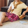 thumbnail image 3 of KLL Geometry for Men's 1-Pack Shorts,Sleep Pajama Shorts for Men Soft Pj Shorts Men's Pajama Bottoms Sleepwear -Large, 3 of 7