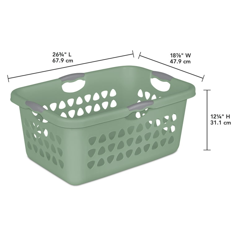 Sterilite 2 Bushel Ultra Laundry Basket Plastic Green Sage