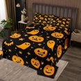 thumbnail image 2 of Erosebridal Couvre-Lit Jumeau Citrouille Dessin Animé Kawaii Ghost Réversible Respirant Ensemble 2 Pcs, 2 of 6