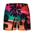 thumbnail image 3 of QQAMB Shorts for Men Plus Size Hawaii Printed Elastic Waisted Drawstring Loose Summer Beach Loungewear Shorts with Pocket Multicolor XL, 3 of 3