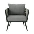 thumbnail image 2 of Otis Wicker and Aluminum Outdoor Club Chair, Black, Light Gray, Dark Gray, 2 of 7
