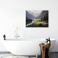 thumbnail image 6 of Chilfamy Canvas Prints Wall Art Mountain River House Wall Decor for Bathroom Ready To Hang - Ideal for Home, Office, and Gift Giving 20x16in, 6 of 6