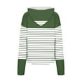 thumbnail image 5 of WXLWZYWL Womens Fall Tops Womens Hoodies Striped Long Sleeve Sweat Shirts Cute Flowy Henley Shirt Casual Dressy Blouses for Leggings, 5 of 5