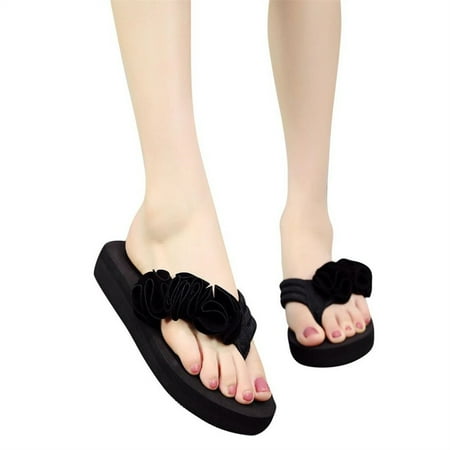 

SHENGXINY Slippers Women Summer Flower Summer Sandals Slipper Indoor Outdoor Flip-flops Beach Shoes Female Fashion Shoes