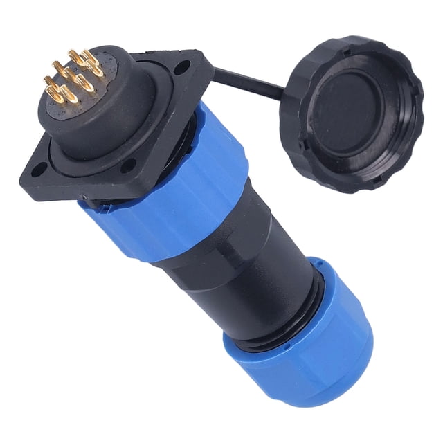 Waterproof Power Connector, Aviation Plug Socket 250V 5A IP68 Protection For Communication Equipments For Instrumentations 8 Pin,9 Pin,10 Pin,12 Pin,14 Pin