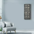thumbnail image 3 of Trademark Fine Art 'Simple Living Blue Panel II' Canvas Art by Michael Mullan, 3 of 3