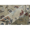 thumbnail image 4 of HomeRoots 514826 10 x 14 ft. Ivory Taupe & Blue Wool Floral Hand Tufted Handmade Stain Resistant Rectangle Area Rug, 4 of 5