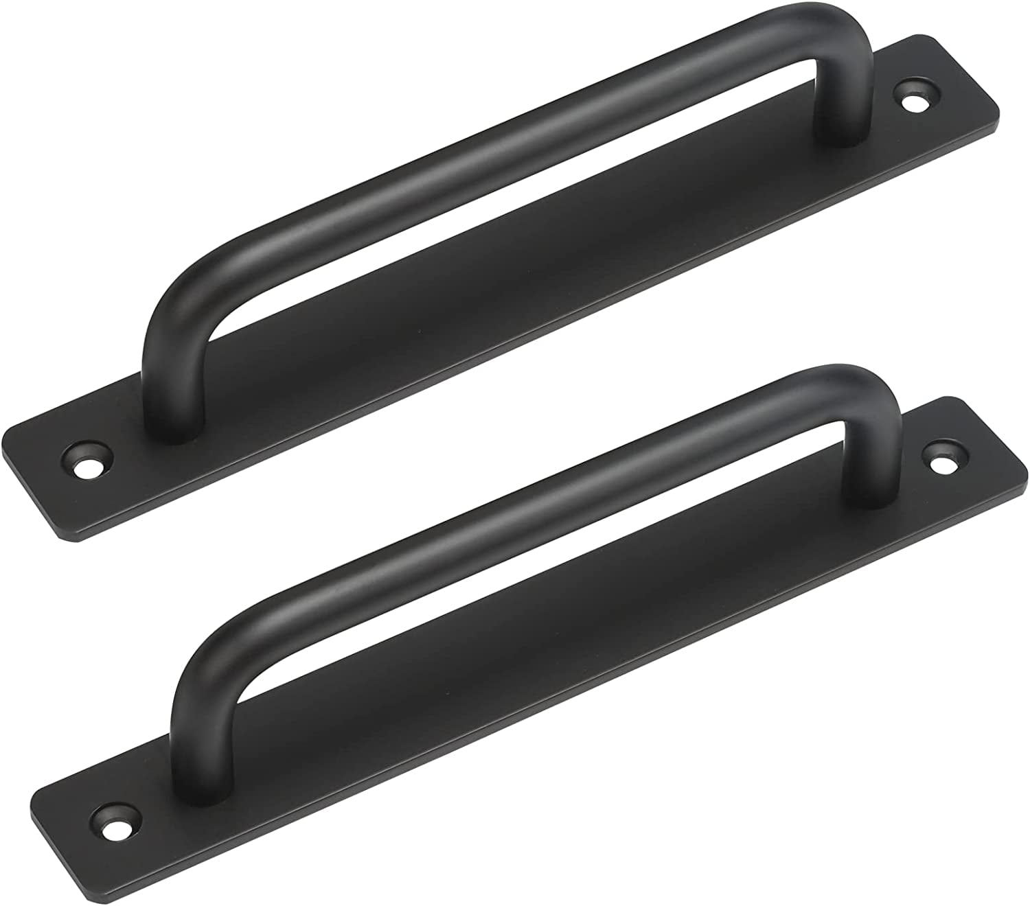 Zoizocp 2 Pack pulls,Black Door Handles Barn Door Handles,for