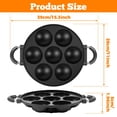 thumbnail image 2 of FUYGRCJ 7 Holes Stuffed Pancakes Maker, Electric Takoyaki Maker Pan, Danish Pancakes Maker, Cast Iron Octopus Ball Maker, Cake Pop Maker, Bake Ebelskiver Pan, Pre-Seasoned Pancake Octopus Ball Grill, 2 of 10