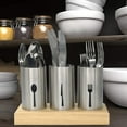 thumbnail image 2 of 4PC Flatware Caddy Holder Stainless Steel Small, 2 of 4