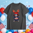 thumbnail image 4 of Freshbabe Children's Solid Color Short-Sleeve Printed Round-Neck Casual Fashion Loose Breathable T-shirt, 4 of 5