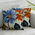 thumbnail image 3 of nygtbtfer  Set of 2  Floral/Flower Printcloth Decorative Throw Pillow Covers Cushion Covers White, 3 of 7