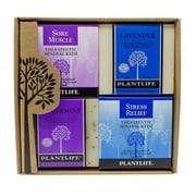 Plantlife Herbal Soap and Bath Salt Combo Set of 4 - Moisturizing and Soothing Soap for Your Skin and Natural Aromatherapy Bath Salts - Hand Crafted Using Plant-Based Ingredients - Made in California