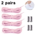 thumbnail image 1 of Cordones elásticos dobles sin atar para adultos, niños, ancianos, con sistema de cordones elásticos Ormromra 221874-2, 1 of 8