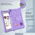 thumbnail image 3 of ELEHOLD Kids Case for Apple iPad Air 11/Pro11 2024/Pro 11 4th/3rd/2nd/1st/Air4 10.9/Air5/iPad 10th with Kickstand Soft EVA Rugged Shockproof Anti-Scratch Cover with Detachable Strap,Lightpurple, 3 of 7