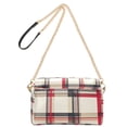 thumbnail image 2 of FORMRS Women Crossbody Purse with Chain Strap Vegan Leather Shoulder Handbag, Red Tartan, 2 of 7
