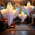 thumbnail image 1 of DEELLEEO Halloween Decorations Outdoor Clearance 16‘‘ Spooky Ghost  with String Lights Battery Operated  Easy to Assemble Ghost Decorations for Front Porch Yard(1Pc), 1 of 8