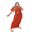 Red, variant on LYMAYTER Women Casual Dresses Set Knit V-Neck Button Short Sleeve Top Bodycon Long Skirt 2 Piece Outfits S-L