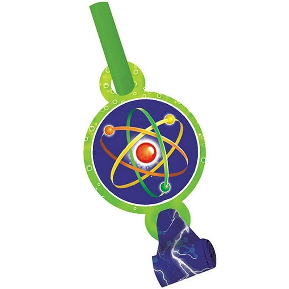 Mad Scientist Blowouts Paper 8 Per Pack 4" x 5" Mad Scientist Party Supplies