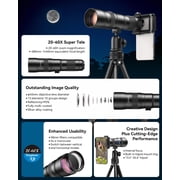 Apexel 20-60X Zoom Telephoto Lens with Tripod, Compatible with iPhone, Samsung, Android Phones