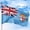 Fiji, variant on Australia Outdoor Flag (3x5ft) by DreamController - Durable, Fade-Resistant Polyester, Double-Stitched, Brass Grommets - HD Printed Oceania Flag - Made in USA