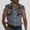 Gray, variant on CLOISE Tank Tops for Men Sleeveless Big and Tall Shirts with Pockets Collared Casual Pullover Color Block Summer Blouses Green