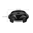 thumbnail image 2 of FUEENIRVA 4Pack Black Circular Abs Wheel Center Cap for Car Owners Automotive Enhancement, 2 of 8
