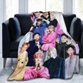 thumbnail image 2 of EVNNE MUN JUNG HYUN Blanket Soft and Comfortable Warm Fleece Throw Blankets Carpet Rug Decoration Gift for Decor room dormitory Picnic Yoga Sofa Camping Travel All Season, 2 of 6