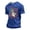 Blue, variant on Zimjoy Men's 250th Anniversary 4th of July T-Shirt Patriotic Liberty Statue American Flag Short Sleeve Crew Neck Casual Summer Tee Blue L