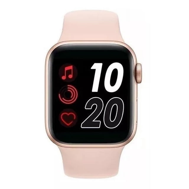 Smartwatch Genérica T500 display de 1.54" con correa de silicona - color rosa