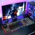 thumbnail image 6 of Wireless Charging Mouse Pad Large RGB Gaming Desk Mat 13 Light Modes Mousepad 35.4x15.7 Animals Icons, 6 of 6
