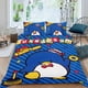 thumbnail image 2 of Tuxedo Sam Conjunto de sábanas temático, trío de piezas, cómodo y amigable con la piel, diseño único, regalo de decoración para el hogar para familiares, amigos y fans,173cm *218cm, 2 of 6