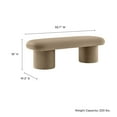 thumbnail image 3 of Modway Orla Bench in Taupe, 3 of 10