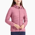 thumbnail image 5 of Lightweight Puffer Jacket for Womens Winter Warm Hooded Coats Casual Zip Up Down Quilted Coat with Pockets, 5 of 6