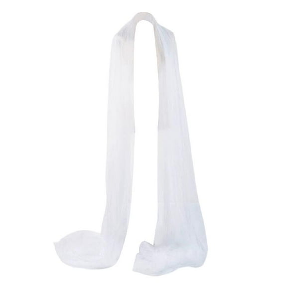 Elegant Scarf Tulle Bridal Scarf Lace Appliqued Wedding Evening Scarf