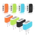 thumbnail image 2 of HomeLife Universal EU/US Plug 5V 3 Ports USB Wall Home Charger Power Adapter Converter, 2 of 13