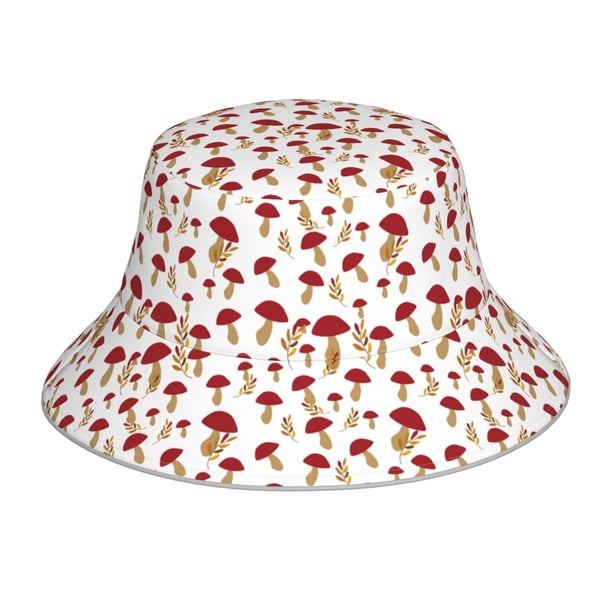 Balery Red Mushroom Sombreros para el sol para hombre y mujer, sombrero de pescador con UPF 50+