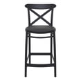 thumbnail image 6 of Compamia Cross Counter Stool Black, Set of 2, 6 of 7
