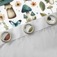 thumbnail image 4 of Homewish Kawaii Green Frog Blackout Curtains Set of 2 (52x84 Each) for Teens,Botanical Mushroom Window Curtains,Flowers Butterflies Curtains and Drapes,Luxury Bedroom Decor, 4 of 6