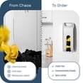 thumbnail image 3 of Manterio Wall Mount Plastic Bag Organizer - Silver, 3 of 9
